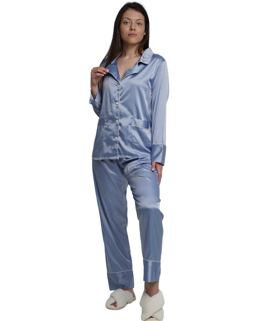 Taniri – wholesale Sleepwear set – Women's – ASHLEY LONG MATTE SATIN  PAJAMAS38