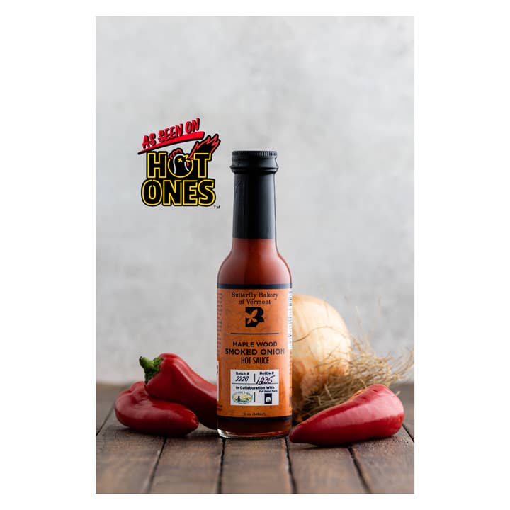 Butterfly Bakery of Vermont - Wholesale Hot Sauce - Maple Wood Smoked Onion Hot Sauce 5oz