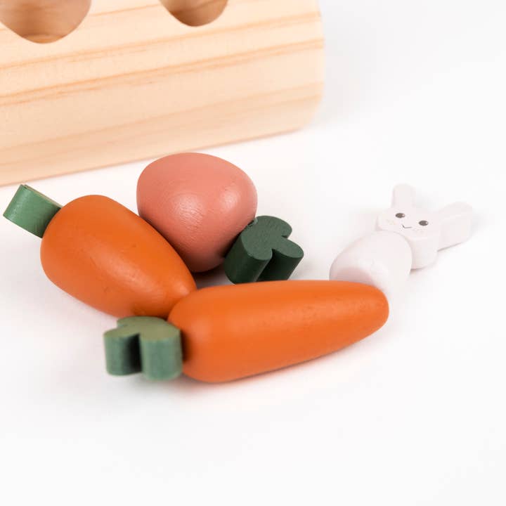 Egmont - Wholesale Wood Toy - Kids - Rabbit and Vegetables Log3