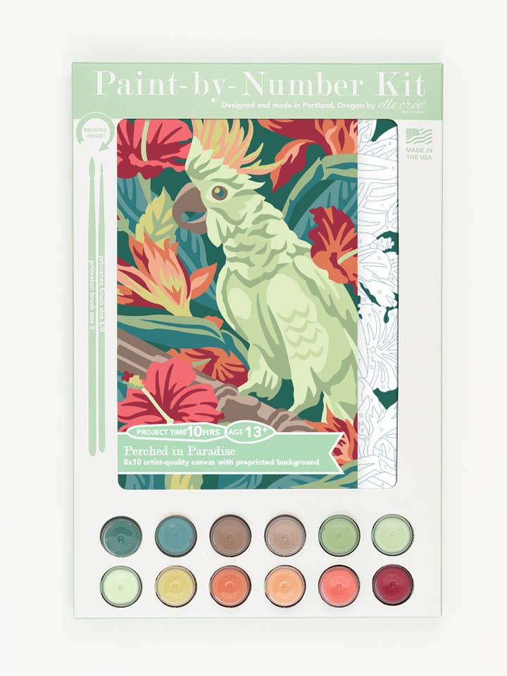 Kit de Pintura por Números "Perched in Paradise" para venta al por mayor de Elle Crée (She Creates)