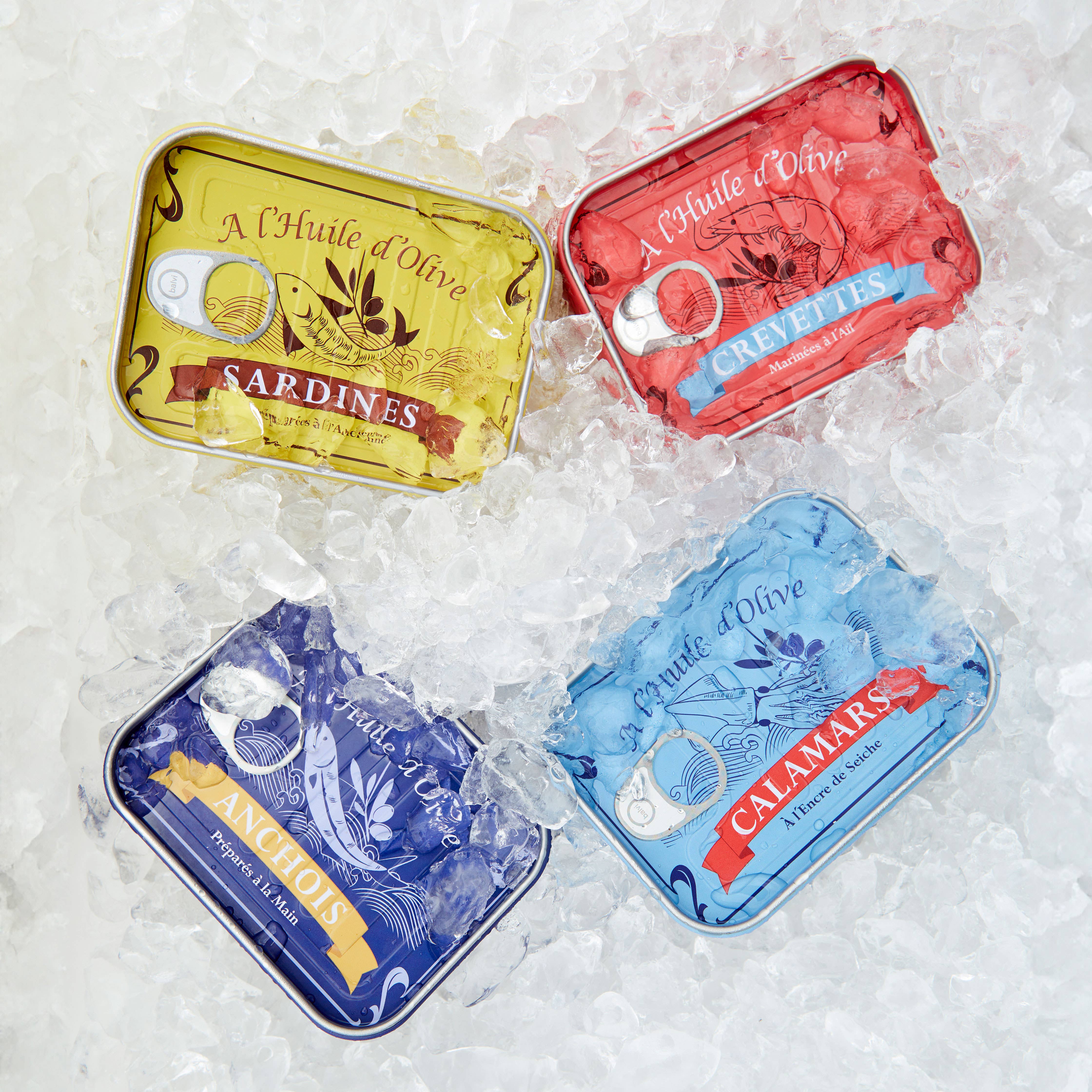 Balvi - Vendita all'ingrosso Antipastiera - Forchette per snack Conserverie Balvi in latta e acciaio inox, espositore 16 pezzi1