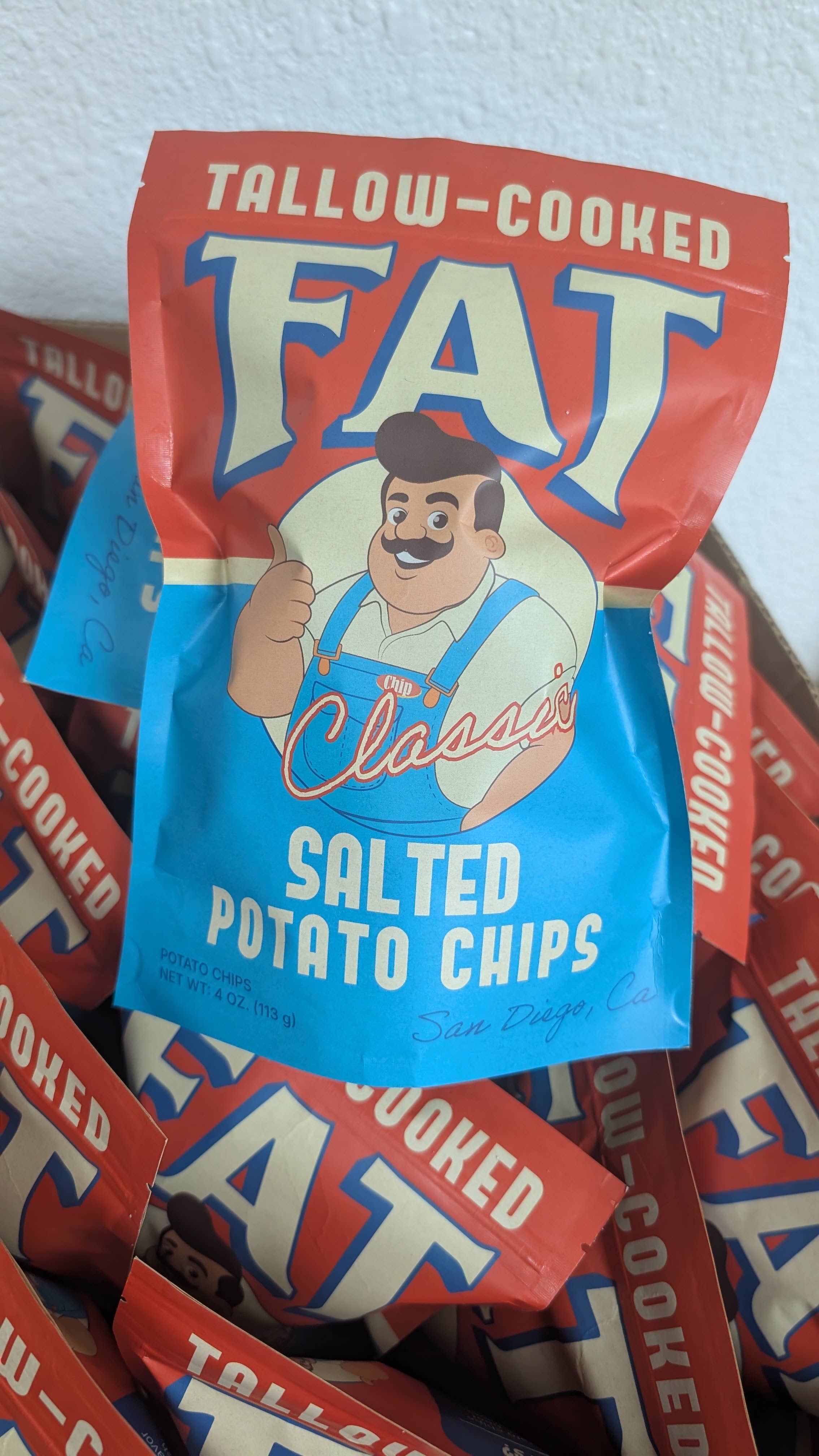 FAT Chips - Wholesale Chips - Classic FAT Chips, 4oz, 12-Pack