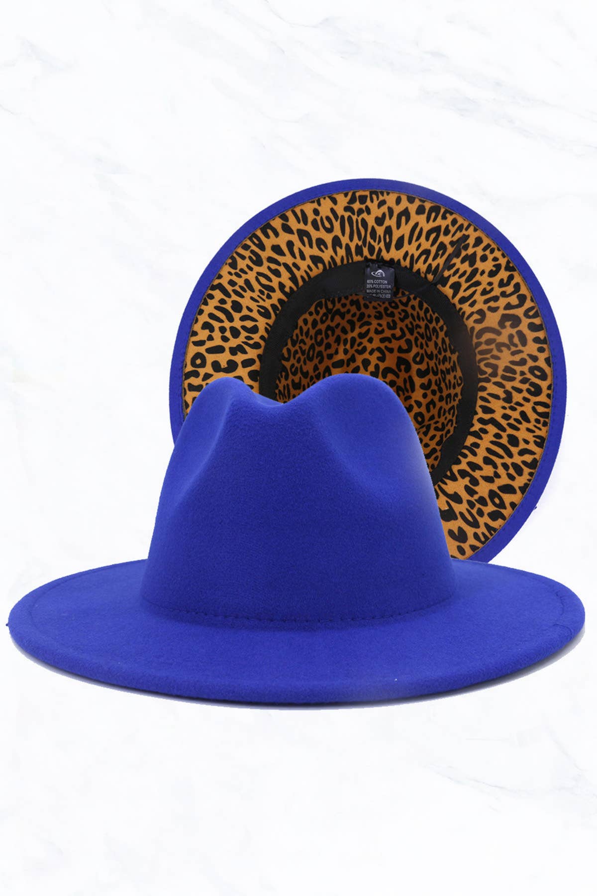 Suzie Q USA - Wholesale Fedora - Women's - Double Sided Color Matching Leopard Jazz Hat5