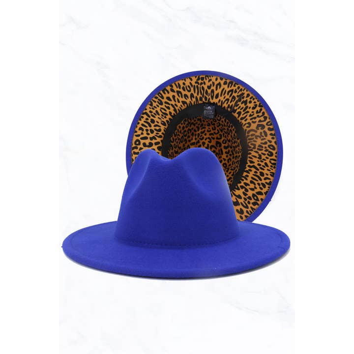 Suzie Q USA - Wholesale Fedora - Women's - Double Sided Color Matching Leopard Jazz Hat5