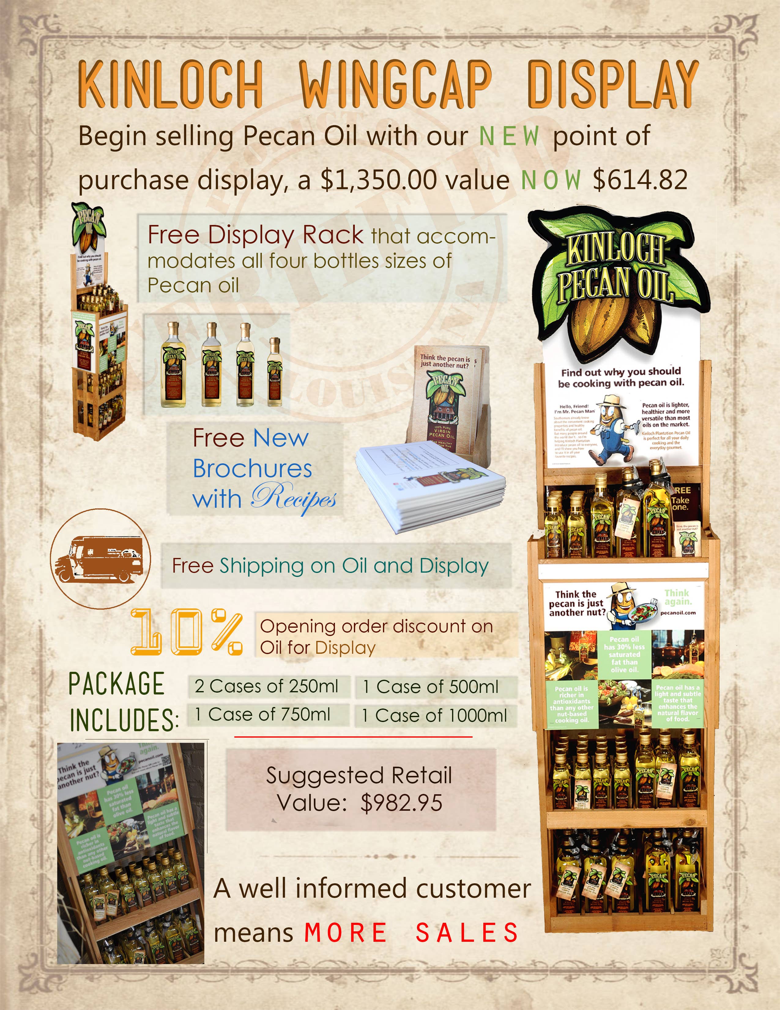 Kinloch Plantation Products, LLC - Wholesale Cooking Oil - Pecan Oil - 250 mL5