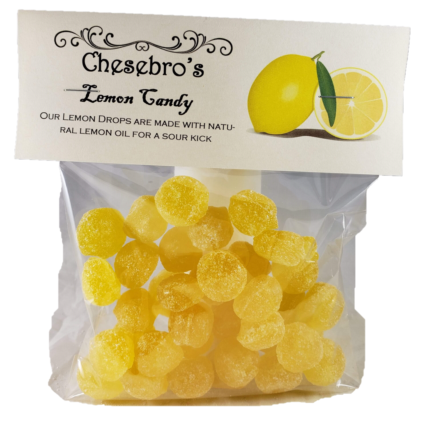 Chesebro's Handmade Confections and Candy - Wholesale Hard Candy - Lemon Hard Candy Drops, 4.5 oz.1