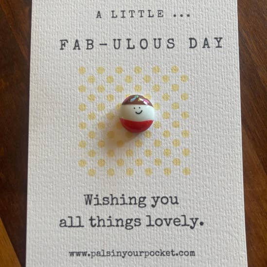 Pals in your Pocket - Wholesale Keepsake coin/token - Fab lolly. White card| Kraft charm. Foodie. 0