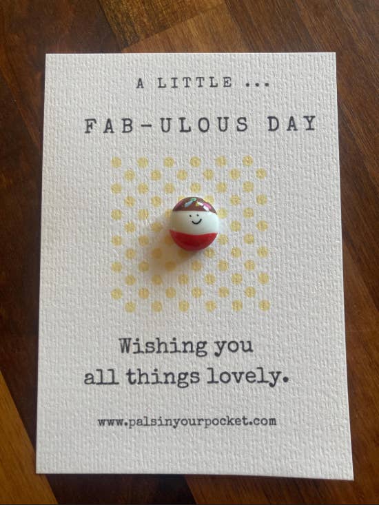 Fab lolly. White card| Kraft charm. Foodie. for wholesale by Pals in your Pocket