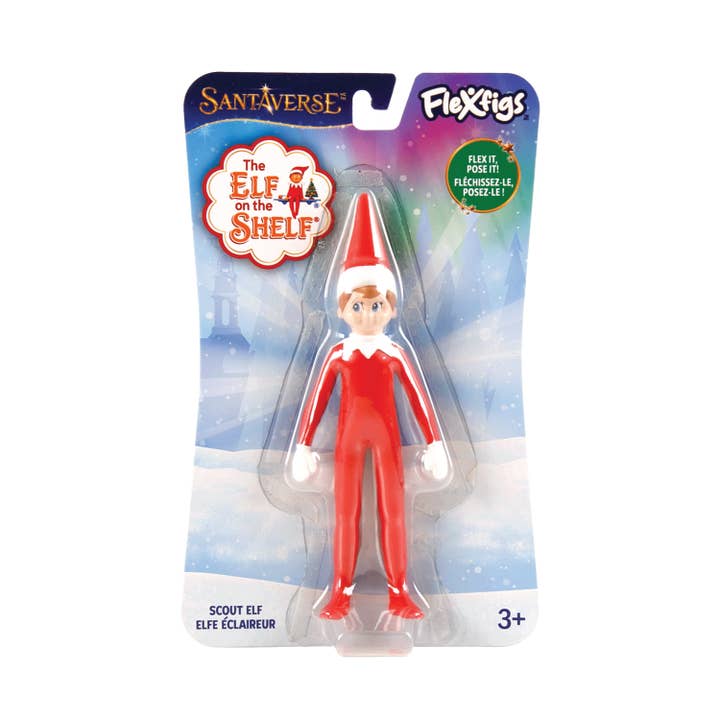 FLEXFIGS ELF ON THE SHELF- ELF SCOUT BOY-BLUE EYES for wholesale by NJ Croce Co., Inc.