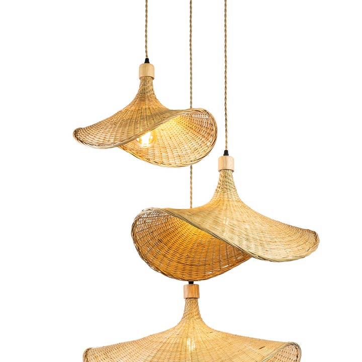 ELE Light & Decor - Wholesale Chandelier/Hanging Light - Three Lights Unique Rattan Pendant Light1