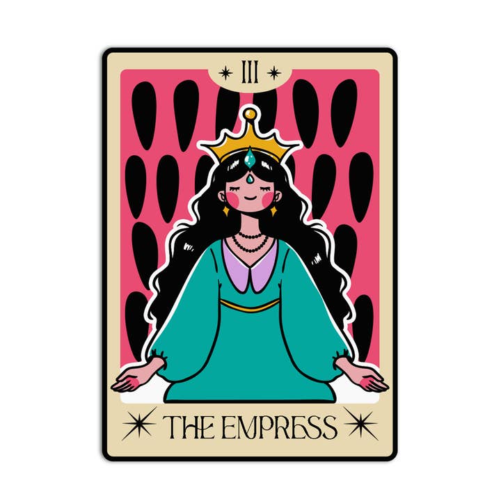 DIE KAISERIN Tarot Strukturierte Aufkleber für den Großhandel von Girls Printing House