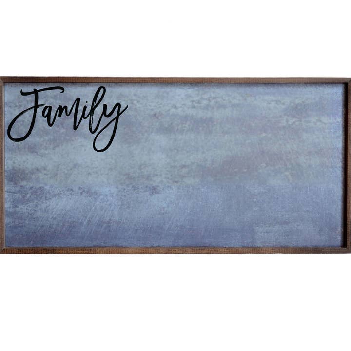 12x24 Magnetic Photo Frame - Family Horizontal Wall Decor for wholesale by Driftless Studios