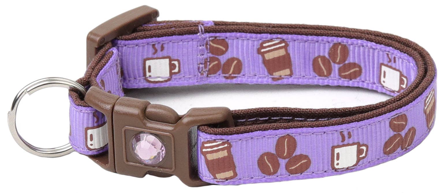 From Pugs to Persians Pet Accessories, LLC - Wholesale Pet Collar - Cat - Coffee Beans Breakaway Cat Collar44