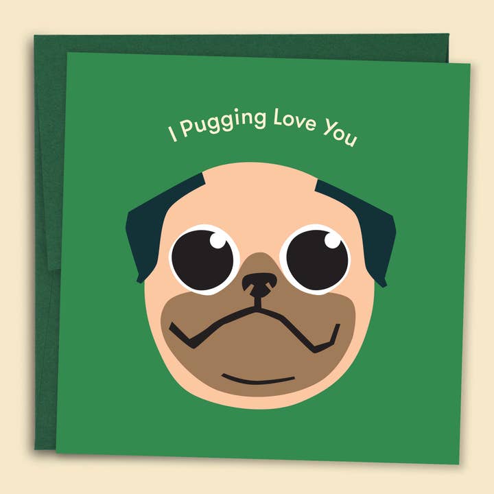 I Pugging Love You Card - Wholesale for wholesale by Papernest
