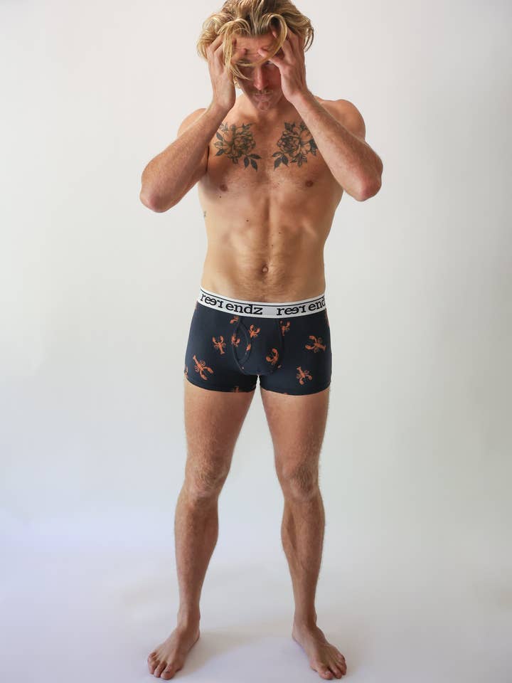 Shorts de algodón orgánico para hombre en Snapper para venta al por mayor de Reer Endz Underwear