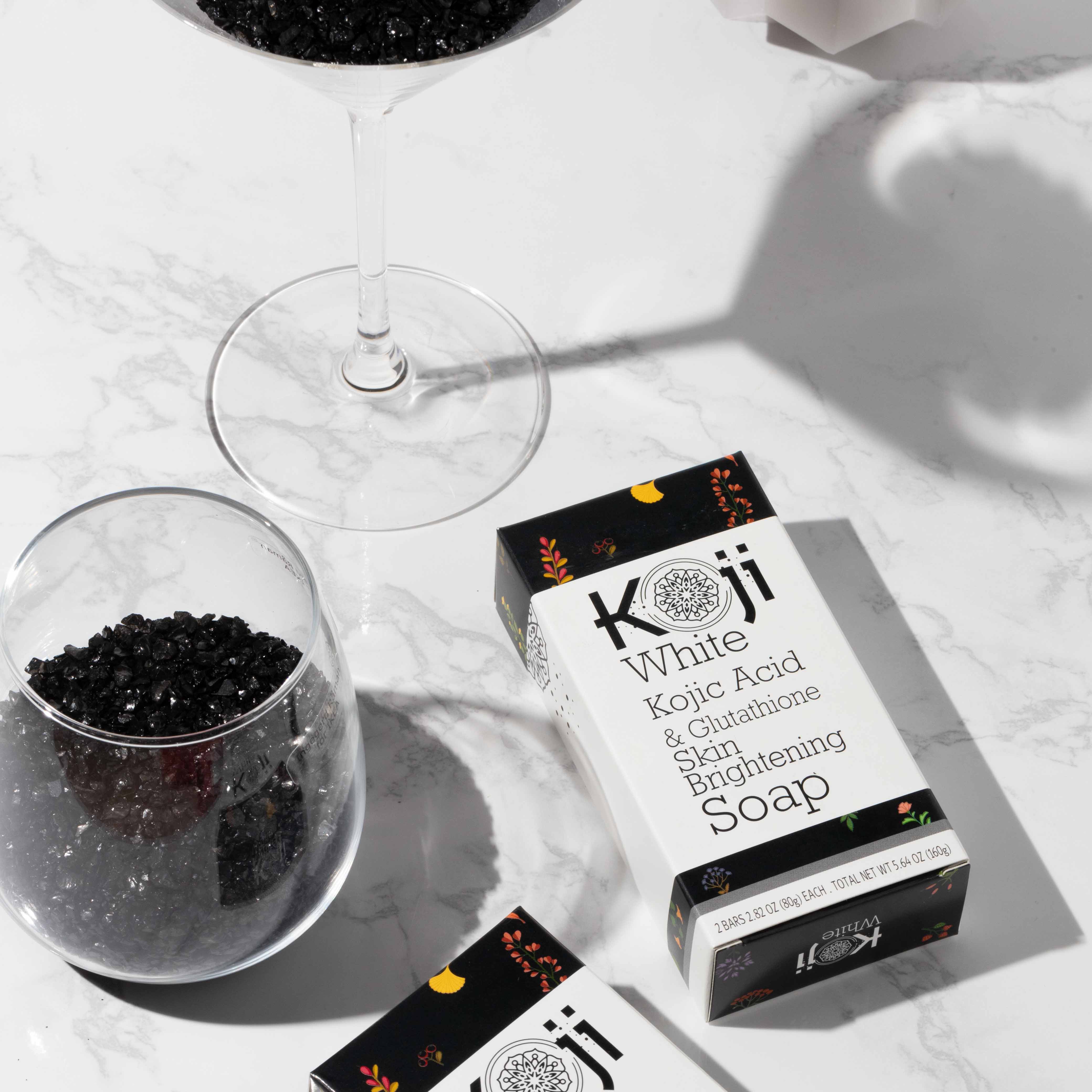 Koji White - Wholesale Bar Soap - Kojic Acid & Glutathione Skin Brightening Soap (2 Bars)10
