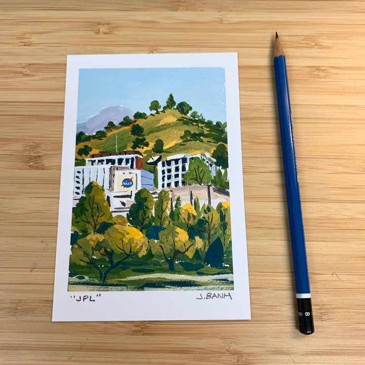 JPL 4x6 Art Print - Pasadena - NASA - Space - Astronomy for wholesale by doodle dose