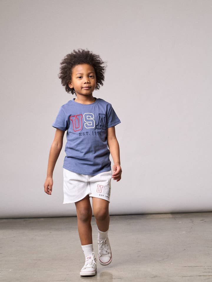 Little Bipsy - Wholesale T-Shirt - Kids - USA Tee - Navy