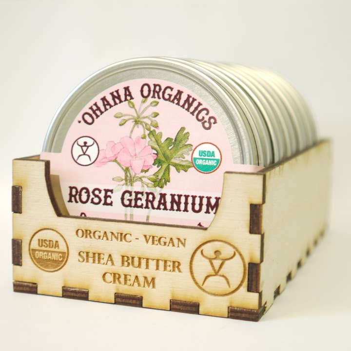 'Ohana Organics - Wholesale Body Balm/Butter - Organic Shea Butter- 4 scents (Case of 6)7
