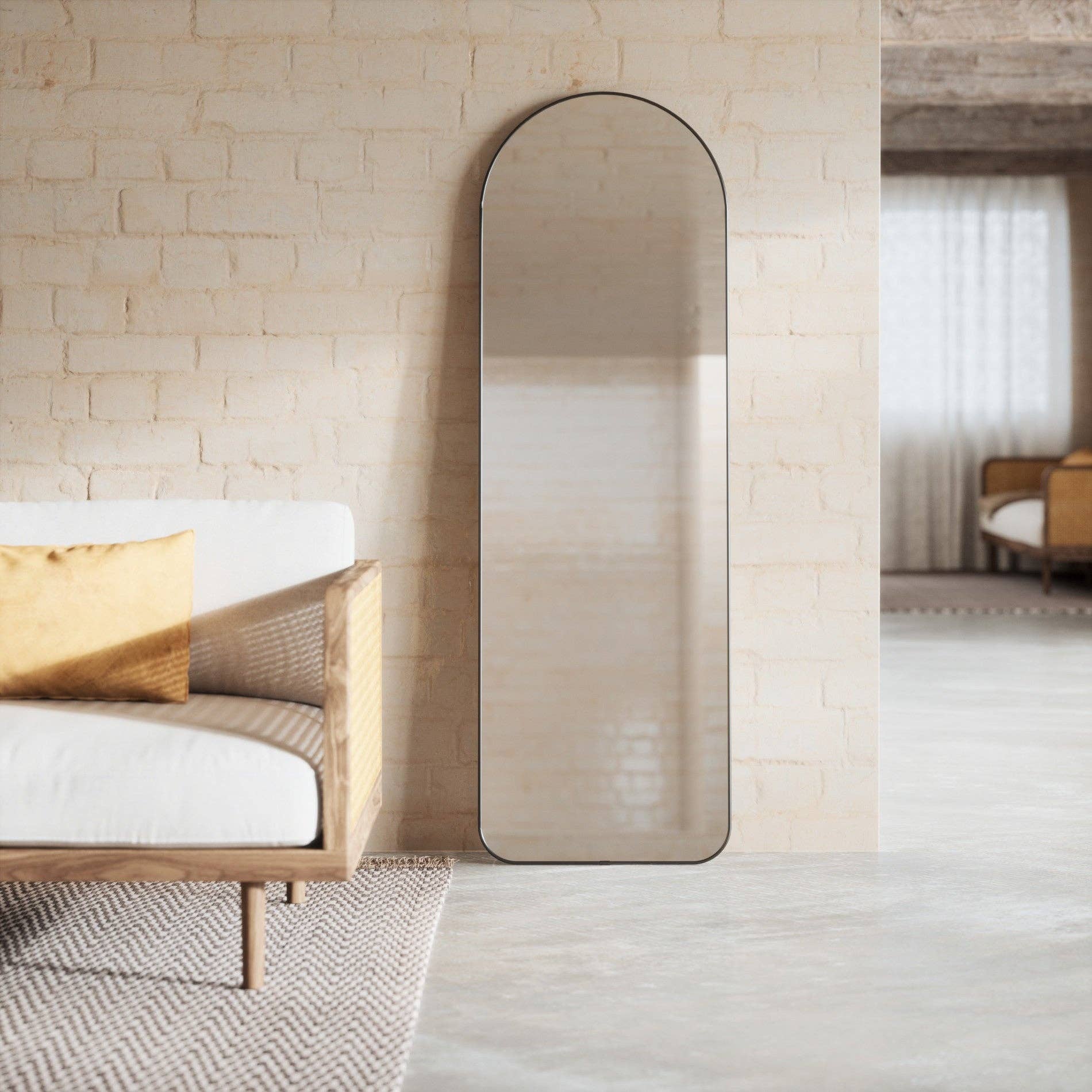 Umbra - Wholesale Wall Mirror - Hubba Arched Leaning & Wall Mirror1