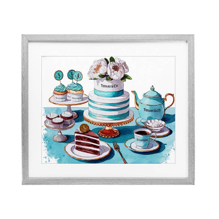 Stupell Industries – wholesale Wall sign – Luxurious Glam Dessert Spread - Print Under Glass Wall Art11