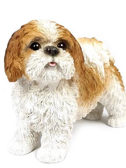 13" Shih Tzu Figur | Braun/Weiß für den Großhandel von Halcyon Generation