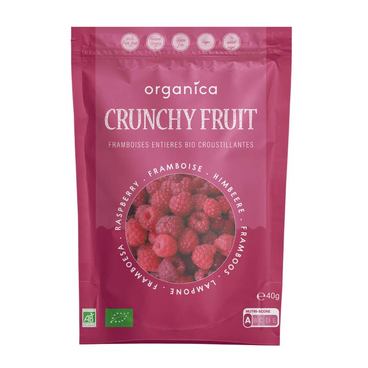 Organica - Venta al por mayor Fruta deshidratada - PAQUETE FAMILIAR DE FRAMBUESA CRUJIENTE