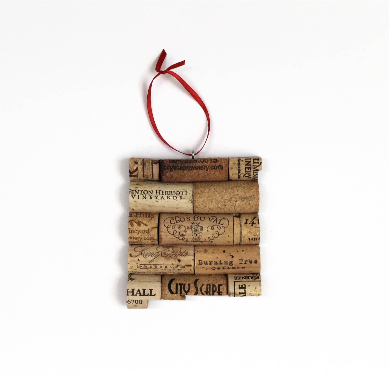 Desert Coastal Studios - Wholesale Ornament - Pick Your State Wine Cork Ornament - Gift for Wine Lover44