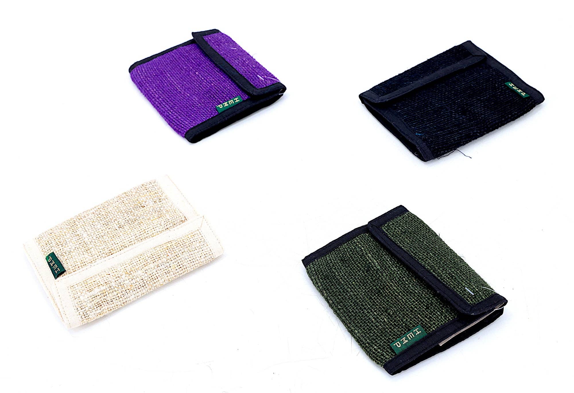 Himalaya Handmade - Wholesale Wallet - Unisex - 100% Hemp Multi Mushroom Embroidered Tri-Fold Wallet1