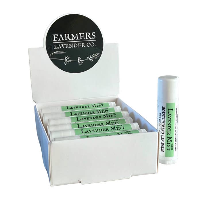 Lavender Mint Lip Balm for wholesale by FARMERS Lavender Co.