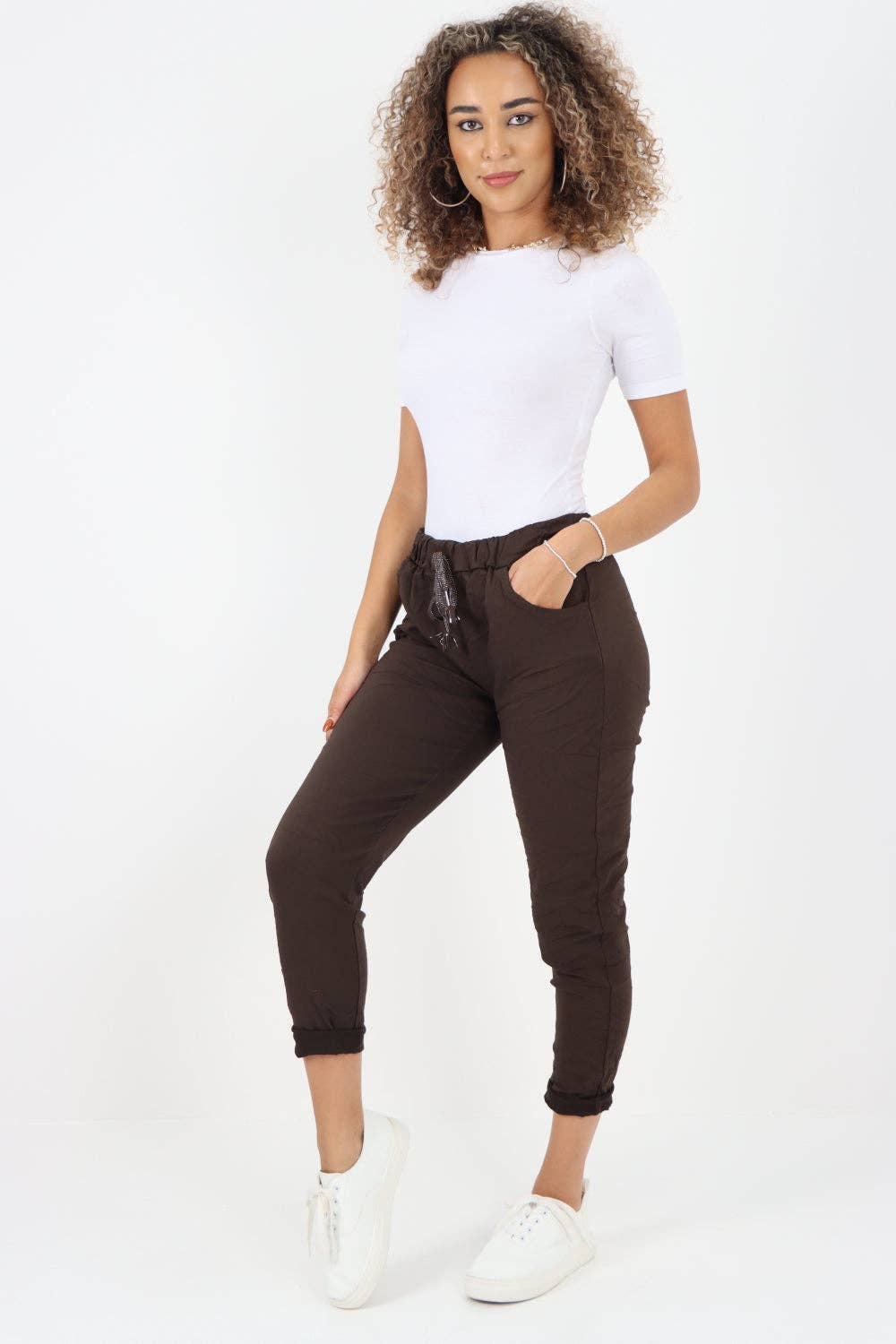 Miss Bold – Großhandel Hose – Damen – Einfarbige Zauberhose für Damen, italienisch, mehrfarbig11