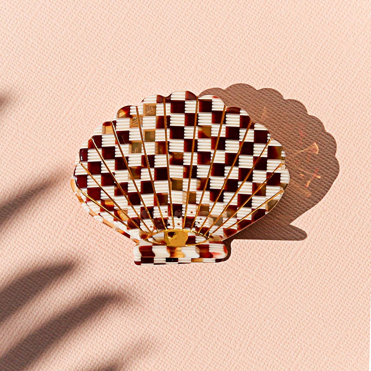 Kingston Jewellery - Wholesale Hair Clip - Women's - Check Shell Clip