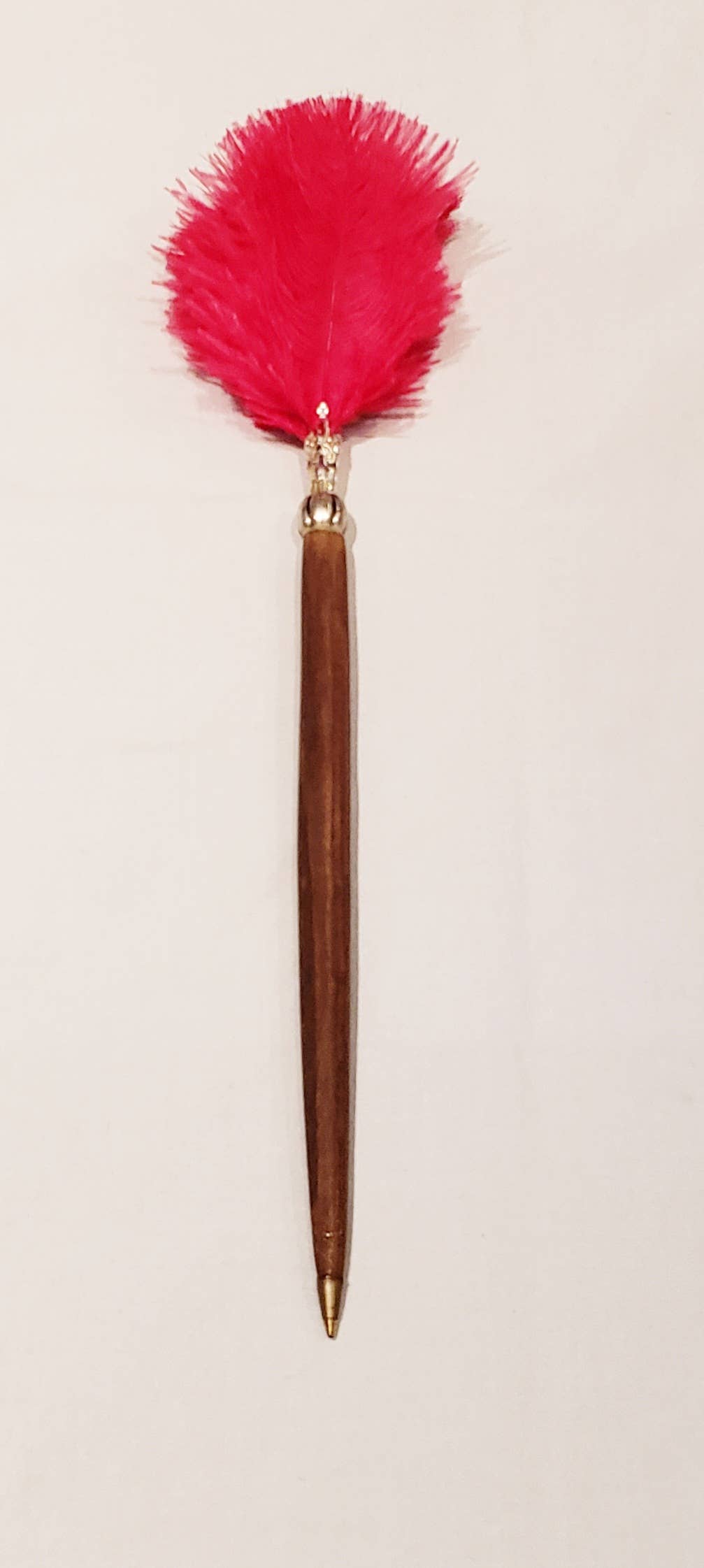 KOLUNTU - Wholesale Pen - Olive Wood and Ostrich Feather Pen0