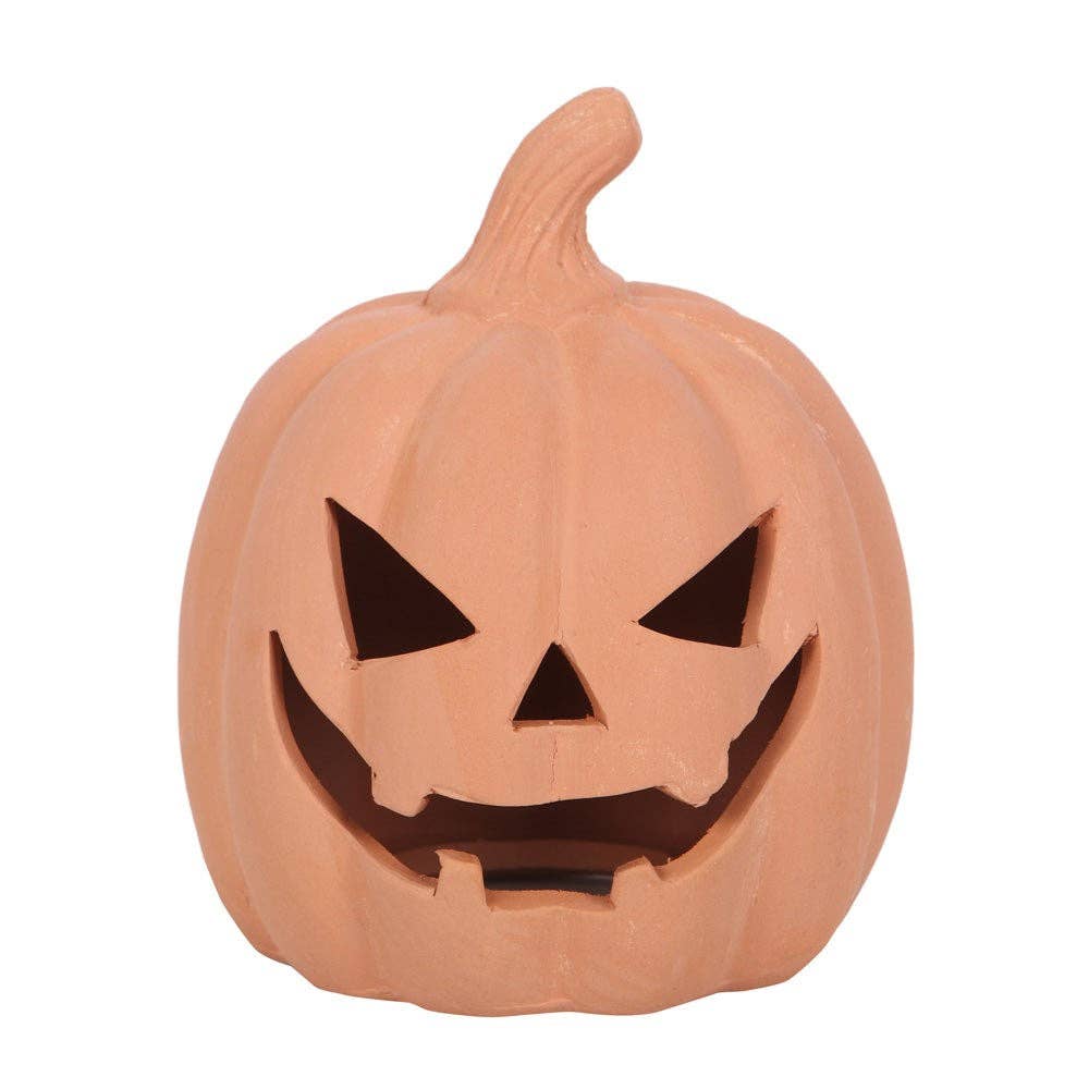 Something Different Wholesale - Wholesale Decorative Tabletop Object - 12.5cm Terracotta Halloween Pumpkin Decoration1
