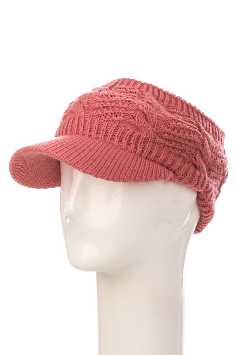 Collections by Fame Accessories - Wholesale Visor - Women's - Crochet Knit Sun Visor4