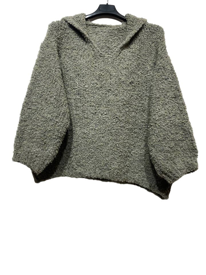 LINEN & COTTON HOUSE - Wholesale Knit Sweater - Women's - 8951 FALL WINTER CLOTHING HOODIE 2