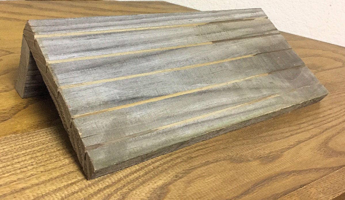 Gifted Shop Works, LLC - Wholesale Jewelry Stand & Display - Weathered Wood Earring Card Holder Stand Display4