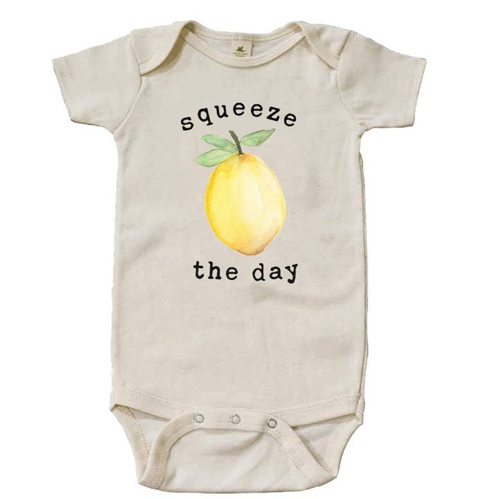 Kurzärmliger Organischer Body „Squeeze The Day“ für den Großhandel von House Of Luna