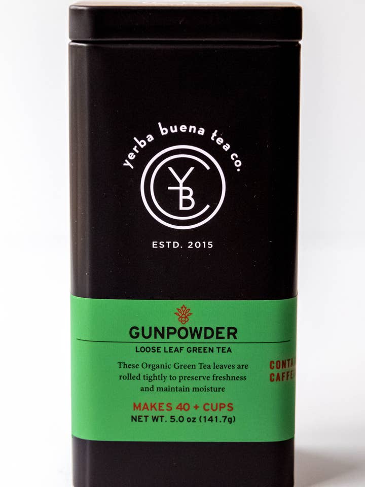 Gunpowder Green | Organic Rolled Green Tea | Bold & Smoky for wholesale by Yerba Buena Tea Co.