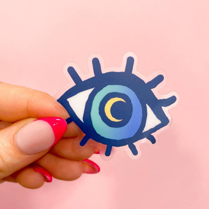 Eye Sticker Transparent Vinyl | Eye Gift Ideas | Third Eye for wholesale by Chelzart