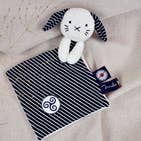 MAÏLOU TRADITION - Wholesale Security/Cuddle Blanket - Baby - Square Dog Comforter - Triskel - Mer d'Iroise - 30 cm2