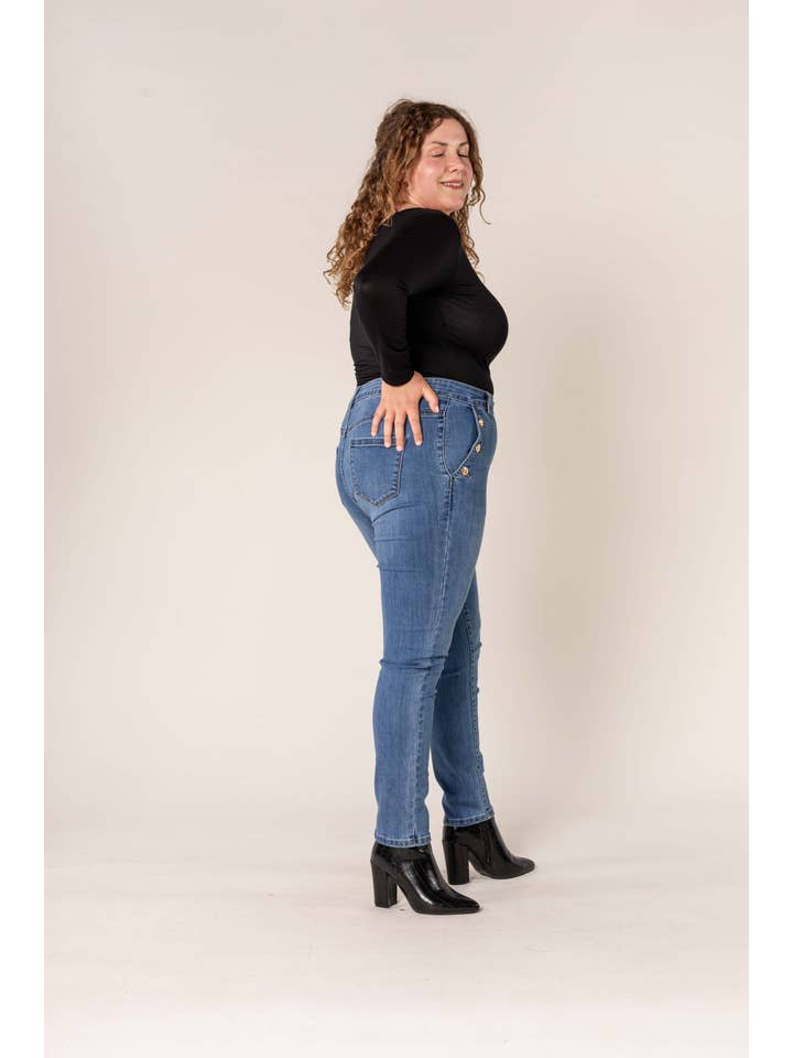 Nina Carter - Wholesale Jeans - Women's - Nina Carter curve plus size large size beautiful curve P2202