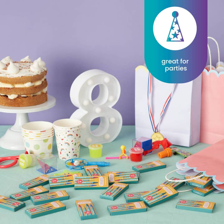 The Twiddlers – Großhandel Buntstift – Kind & Baby – 288 Schachteln mit Wachsmalstiften für Kinder – 4 Stifte pro Schachtel3