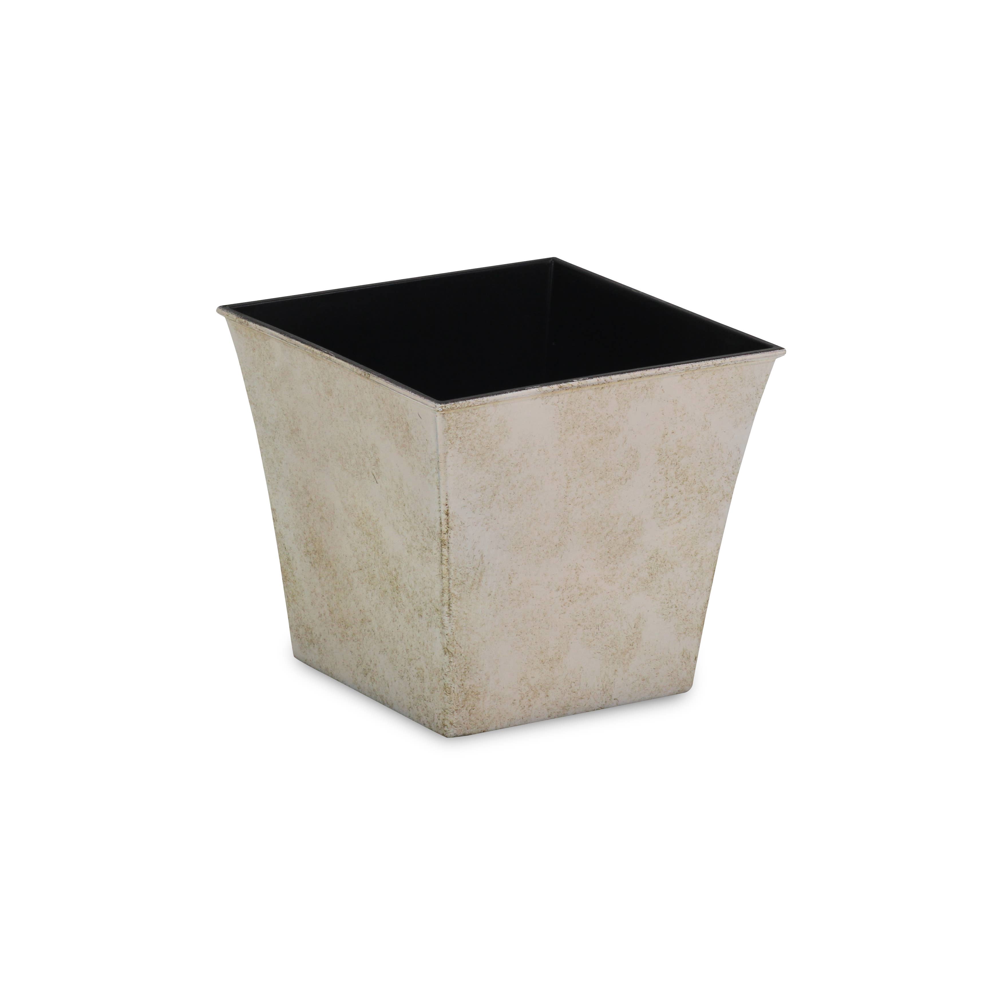 Cheungs Home Decor - Vendita all'ingrosso Vasi per piante - Vaso in plastica affusolato quadrato da 6,5 pollici17