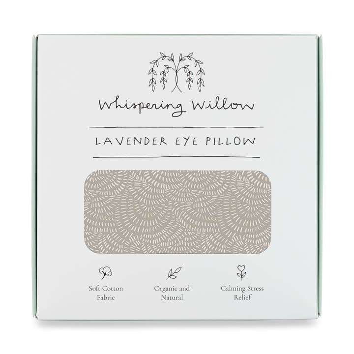 Weighted Eye Pillow - Lavender-Filled - Stone for wholesale by Whispering Willow