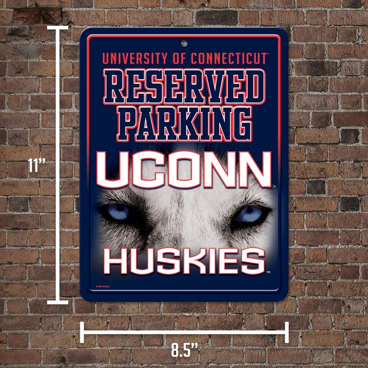 Rico Industries - Wholesale Sign - NCAA Connecticut Huskies - UCONN UCONN Metal Parking Sign5
