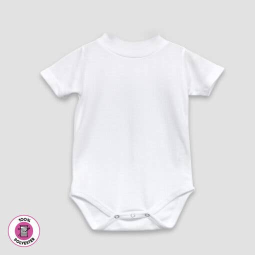 Laughing Giraffe Blank Baby Crew Neck Bodysuit - Sublimation for wholesale by Laughing Giraffe