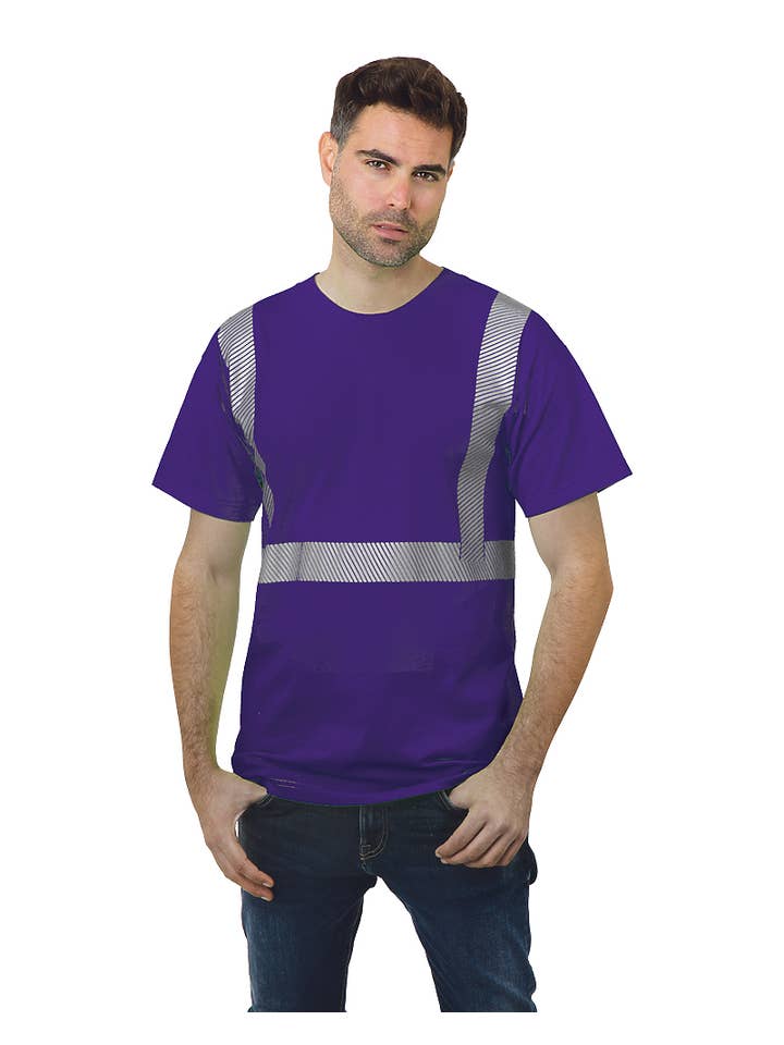 AST Sportswear - Wholesale Safety shirt – Men's - Hi Vis Tee 100 % Co Segmented21