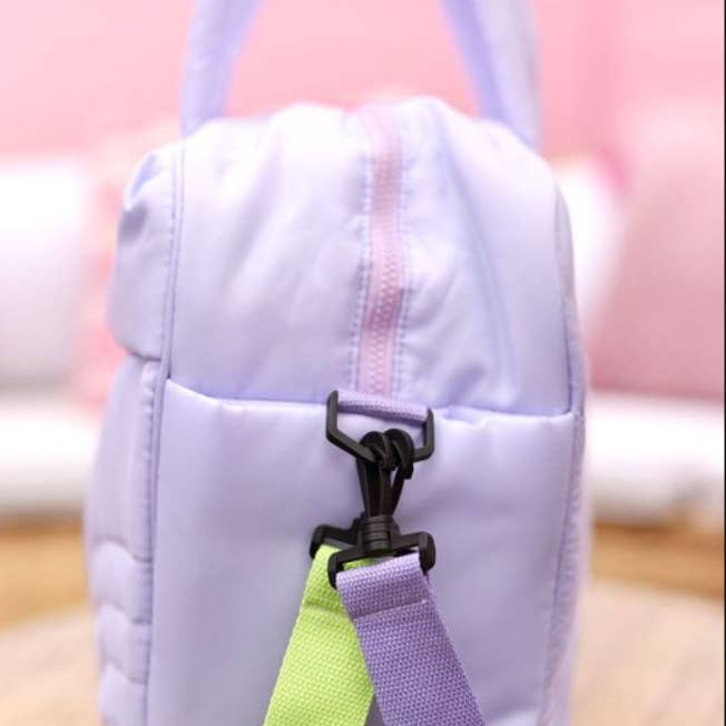 Jadelynn Brooke - Wholesale Weekender Bag - Women's - Modern Puffer Duffle - Lilac 1