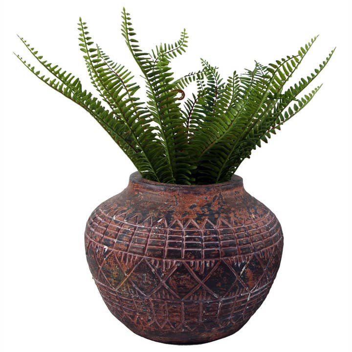 Plantadora Vaso Aztec Grande 23cmx30cm por atacado de Leaf Design UK LTD